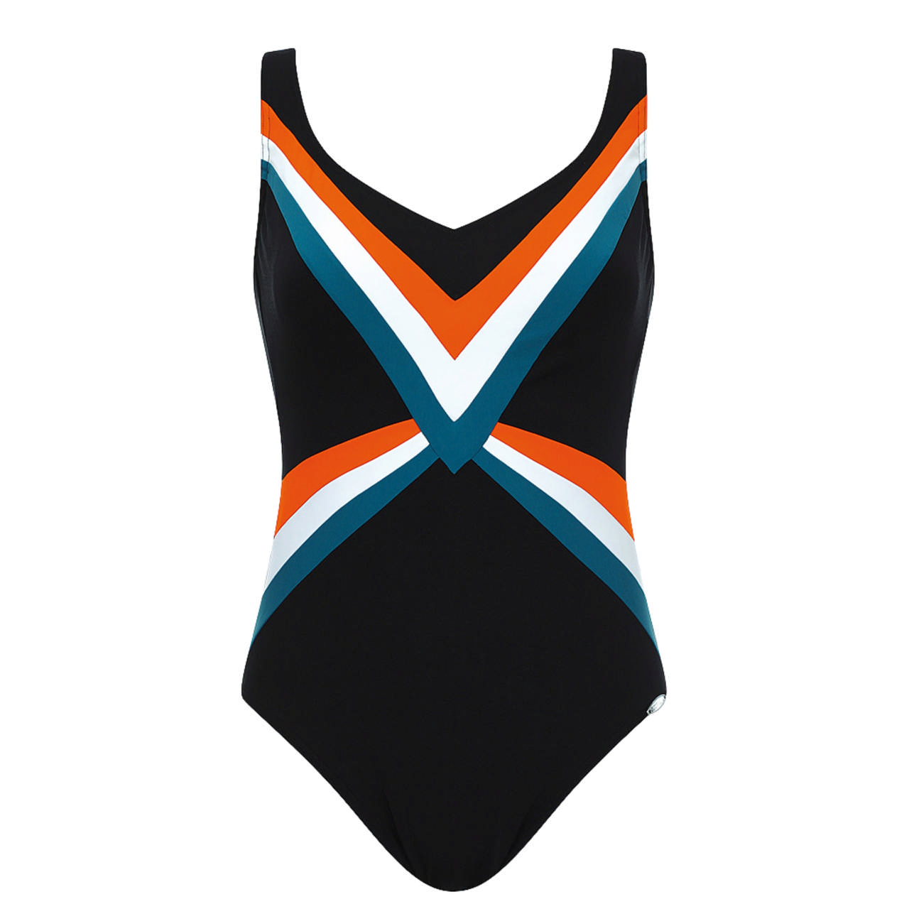 Baddräkt Klorresistent Black/Multi