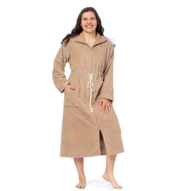 Fåborg morgonrock Frotté Dark Truffle